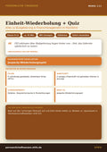 Einheit-Wiederholung + Quiz – Budgetierung & Finanzmanagement | Persönliche Finanzen Modul 2.11