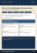 Die erste Gehaltsabrechnung lesen – Einkommen & Karriere | Persönliche Finanzen Modul 1.2