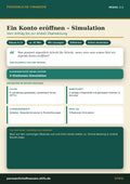 Ein Konto eröffnen – Simulation – Banking & Finanzdienstleistungen | Persönliche Finanzen Modul 3.3