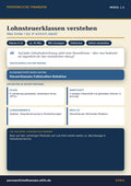 Lohnsteuerklassen verstehen – Einkommen & Karriere | Persönliche Finanzen Modul 1.4