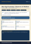 Die Gig-Economy: Chancen & Risiken – Einkommen & Karriere | Persönliche Finanzen Modul 1.8