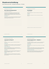 Vorschau mit echten Seiten aus der Unterrichtsreihe Staatsverschuldung (Sozialwissenschaften Sek II): Schülerheft, Lehrermaterial und Klausurtraining
