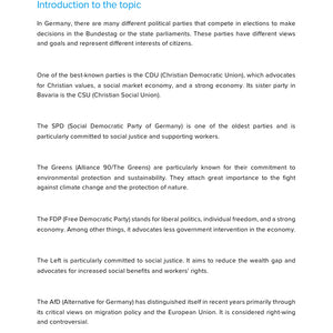 German Political Parties – Comparative Government & Democracy | Social Studies Resource | Grades 5–9
