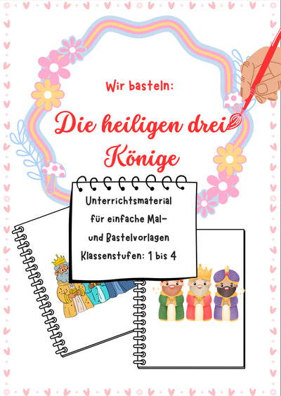 Wir basteln die Heiligen Drei Könige – Vorlage für Klasse 1–4