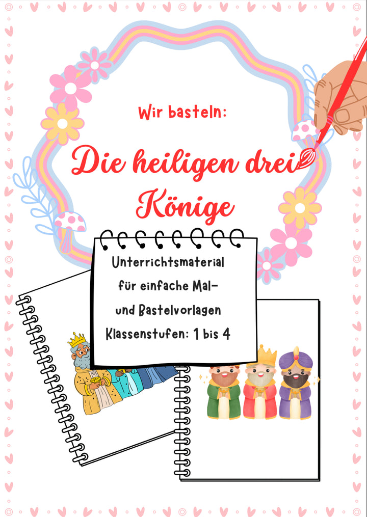 Wir basteln die Heiligen Drei Könige – Vorlage für Klasse 1–4