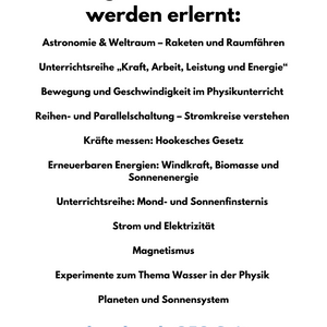 Kernlehrplan Physik in der Sekundarstufe I