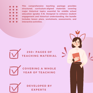 Complete History Teaching Bundle: Lesson Plans, Worksheets & Resources Teachers