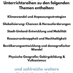 SPARPAKET XXL: Geographie & Erdkunde – Unterrichtsreihen & THEMEN für die gymnasiale Oberstufe