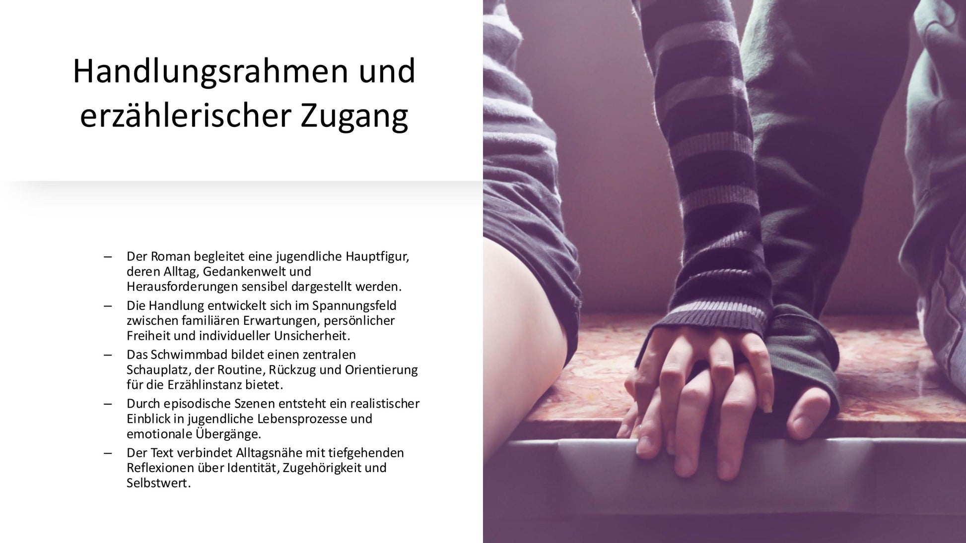 „22 Bahnen“  von Caroline Wahl  – Präsentation zu Themen, Figuren & Analyse für den Unterricht