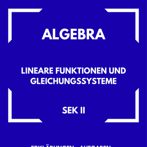 Lineare Funktionen & Gleichungssysteme – Algebra SEK II