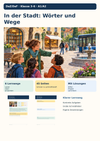 In der Stadt: Wörter und Wege – Orte, Wegbeschreibung, Termine | DaZ/DaF Klasse 3–6 (A1/A2)