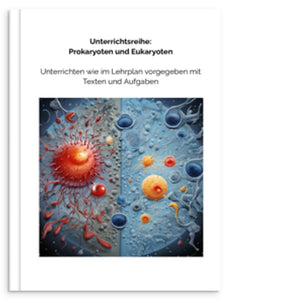 Hardcover book: Pro- and eukaryotes in comparison (texts, lesson plans and test) 