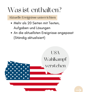 Aktuelle Unterrichtsreihe: USA Wahl 2024 (Präsidentschaftswahl) (Donald Trump & Kamala Harris)