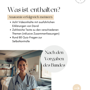 Anatomie: Grundlagen Kurs für die Pflege Ausbildung