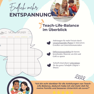 Teach-Life-Balance Advanced: Mehr Teach-Life-Balance mit Lehrerplaner & Differenzierung