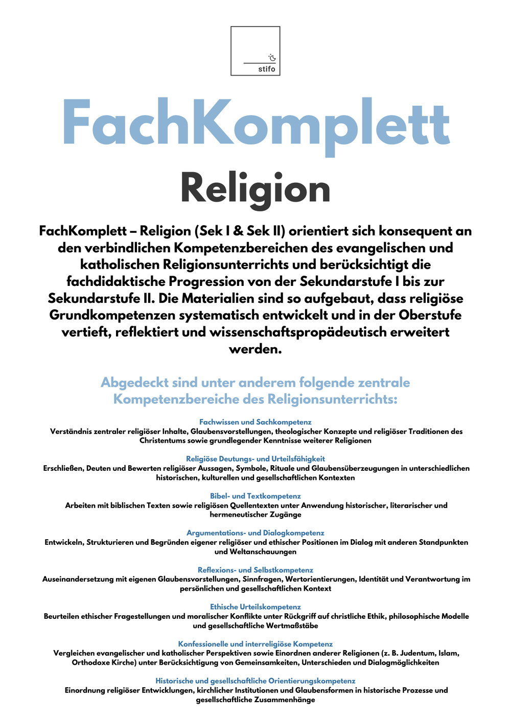 FachKomplett Religion – 100+ Unterrichtsreihen einsatzbereit für den evangelischen & katholischen Unterricht Bild 2