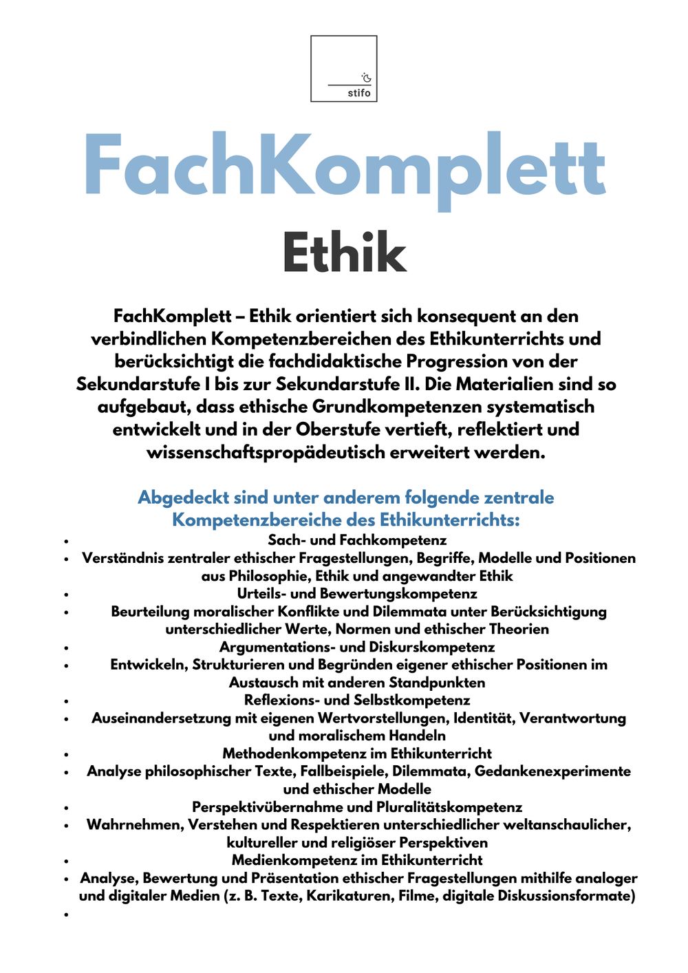 FachKomplett Ethik – 30+ Unterrichtsreihen einsatzbereit für den Ethik-Unterricht Bild 2