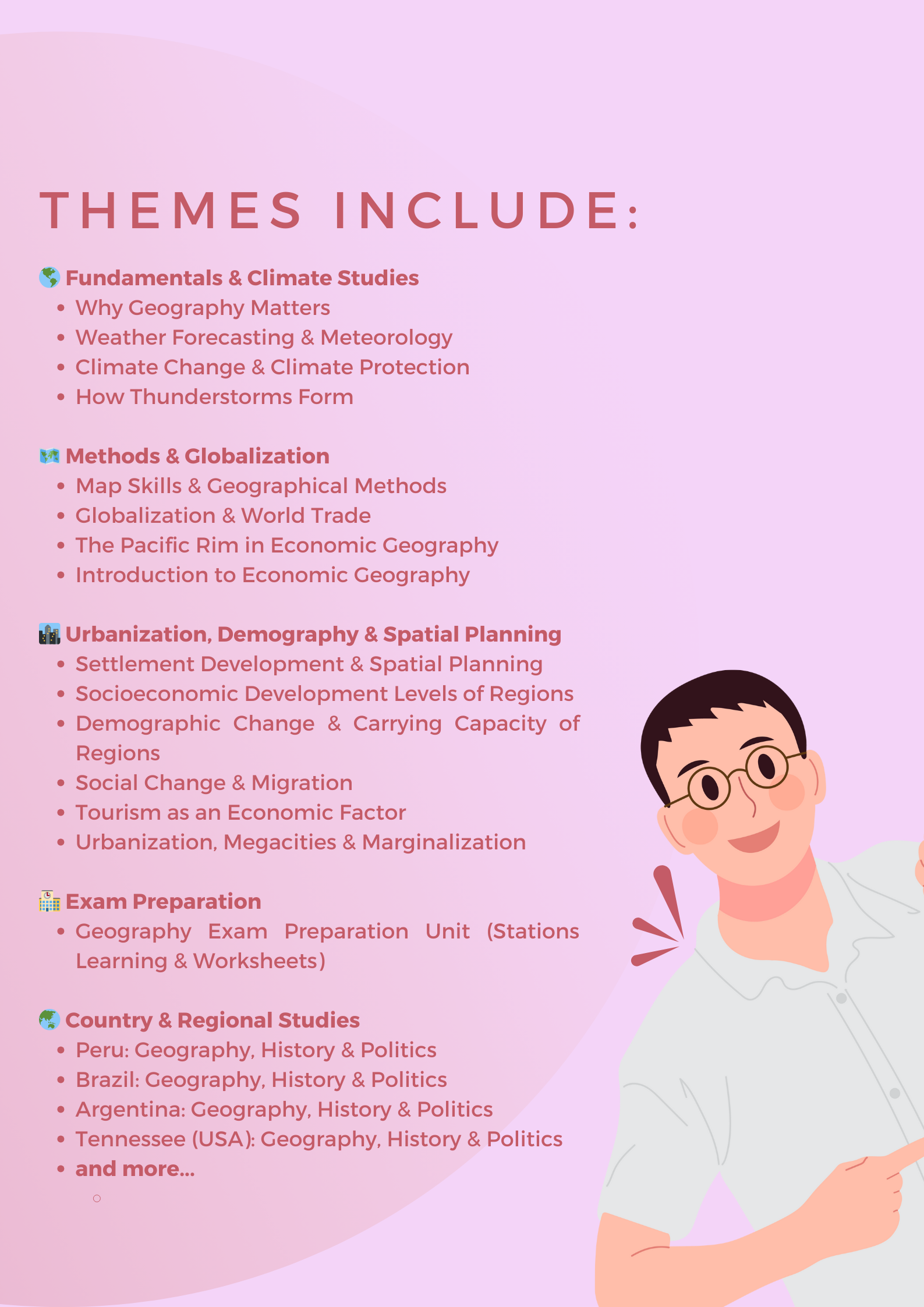World Geography CURRICULUM Mega Bundle – 20 Printable Units (Grades 6–10)