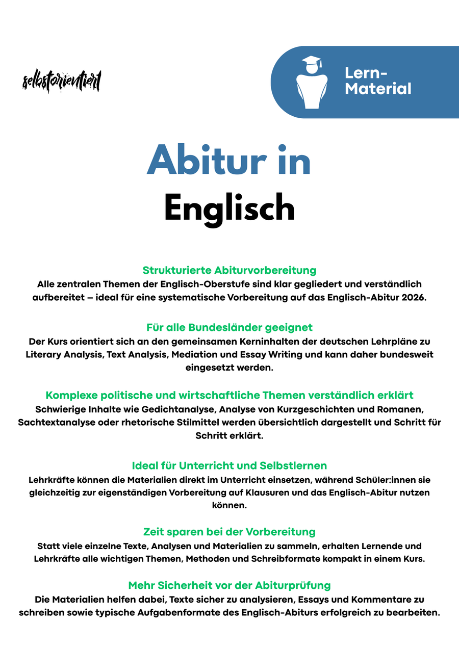 Englisch Abitur 2026 Komplettkurs – Strukturierte Vorbereitung für die Oberstufe Bild 2