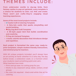 BUNDLE XXL: PRINTABLE CRAFTS IN GRADES 1–4 – Templates | Ready-to-Use | Projects