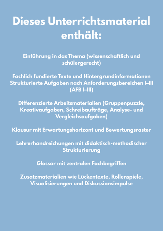 Bertolt Brecht: Der gute Mensch von Sezuan – Unterrichtsmaterial Deutsch SEK II