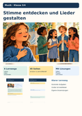 Stimme entdecken und Lieder gestalten – Singen mit der Klasse | Musik Klasse 3/4