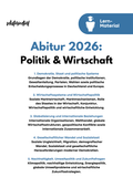 Politik, Wirtschaft & Sozialwissenschaften Abitur 2026 - Der Komplett-Kurs