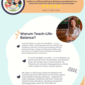 Teach-Life-Balance - Der komplette Online-Kurs mit Lehrerplaner, Guides zu mehr Work-Life-Balance & Vorlagen