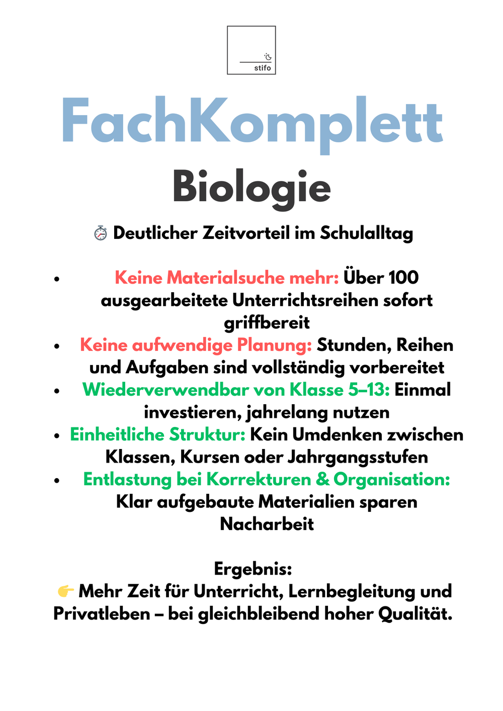 FachKomplett Biologie – 100+ Unterrichtsreihen einsatzbereit für den Biologie-Unterricht Bild 3