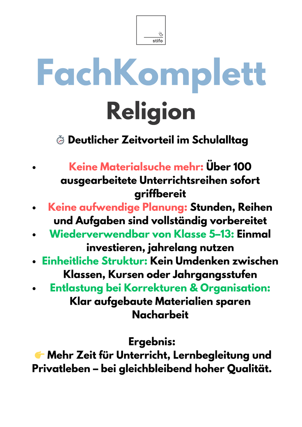FachKomplett Religion – 100+ Unterrichtsreihen einsatzbereit für den evangelischen & katholischen Unterricht Bild 3