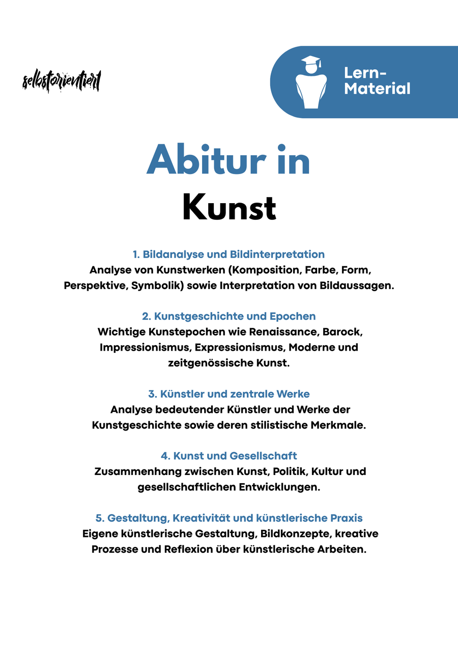Kunst Abitur 2026 Komplettkurs – Bildanalyse, Kunstgeschichte und Interpretation für die Oberstufe Bild 3