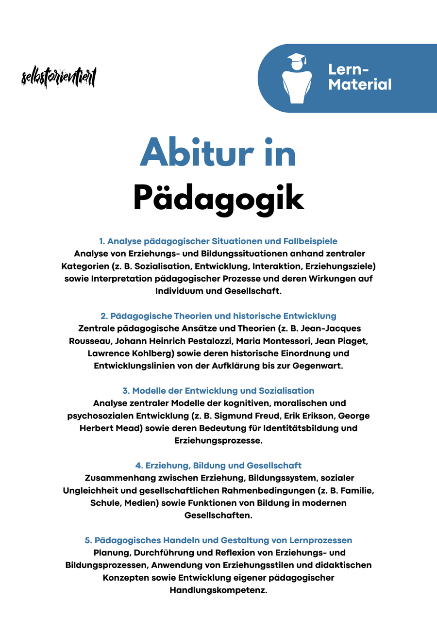 Pädagogik Abitur 2026 – Endlich den Durchblick Bild 3