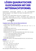 Quadratische Gleichungen, Mitternachtsformel, Komplexe Zahlen, Diskriminante, Mathe Sek II