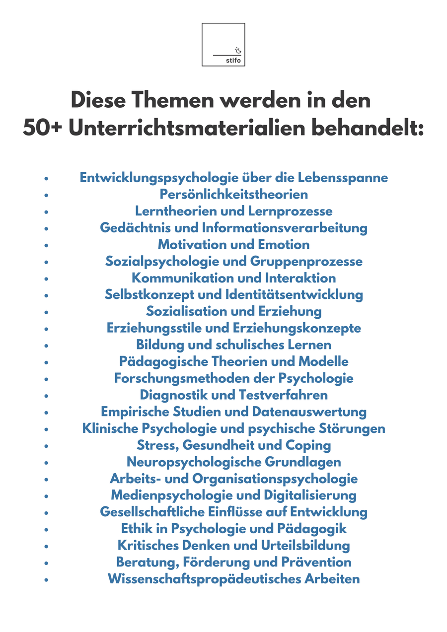 FachKomplett Psychologie & Pädagogik – 50+ Unterrichtsreihen einsatzbereit für den Unterricht Bild 4