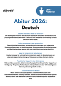 Deutsch Abitur 2026 Komplettkurs – Strukturierte Vorbereitung für die Oberstufe