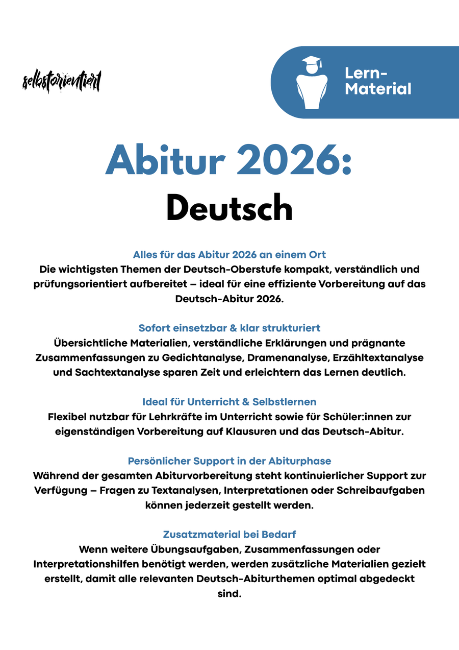 Deutsch Abitur 2026 Komplettkurs – Strukturierte Vorbereitung für die Oberstufe Bild 4