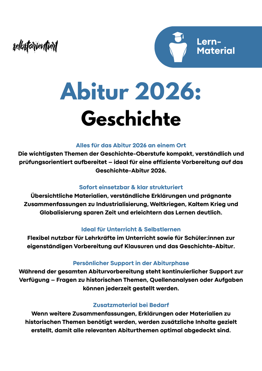 Geschichte Abitur 2026 Komplettkurs – Strukturierte Vorbereitung für die Oberstufe Bild 4