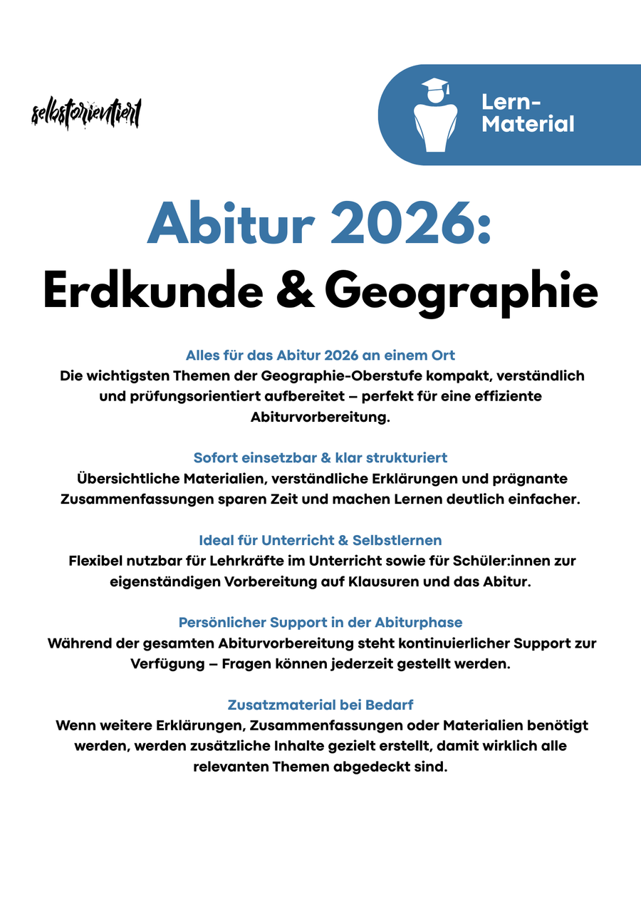 Abitur 2026 Geographie & Erdkunde – Der komplette Vorbereitungskurs Bild 4