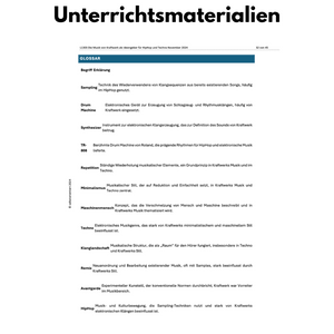 Kernlehrplan Musik in der GoST - Nordrhein-Westfalen