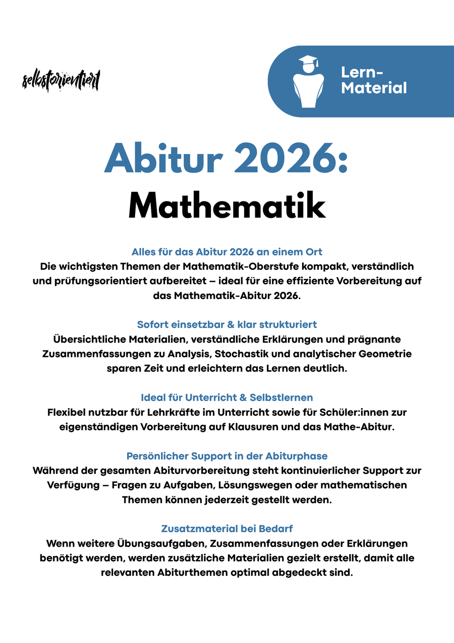 Mathematik Abitur 2026 - Der komplette Vorbereitungskurs Bild 4