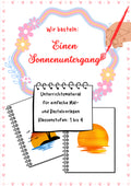 Wir basteln einen Sonnenuntergang – Kreatives Projekt Klasse 1–4