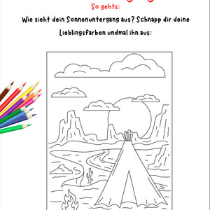 Wir basteln einen Sonnenuntergang – Kreatives Projekt Klasse 1–4