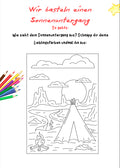 Wir basteln einen Sonnenuntergang – Kreatives Projekt Klasse 1–4