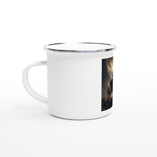 Emaille-Tasse: