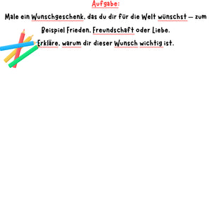 Wir malen Wunschgeschenke – Kreative Vorlage für Klasse 1 bis 4