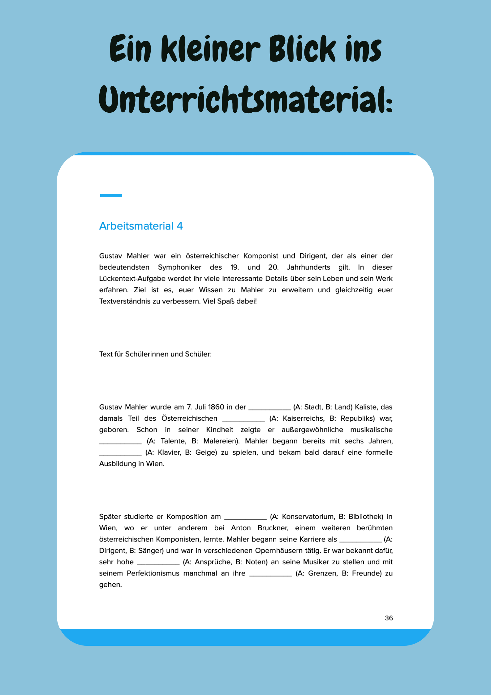Sparpaket: Meisterwerke der Musikgeschichte – Gustav Mahler, Hector Berlioz, Robert Schumann