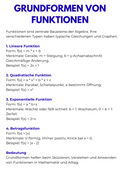 Übergeordnete Funktionen & Transformation – Algebra SEK II