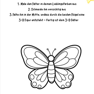 3-D-Insekten basteln – Vorlage und Anleitung für die Grundschule