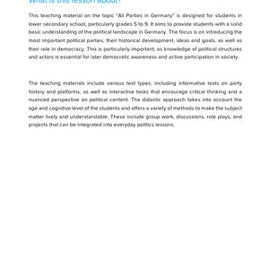 German Political Parties – Comparative Government & Democracy | Social Studies Resource | Grades 5–9