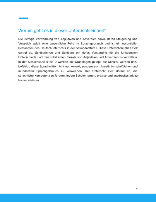 Adjektive und Adverbien richtig verwenden – Steigerung, Vergleich und Stil